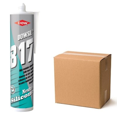 Dow Corning Dowsil 817 Mirror Adhesive White Trade Box of 12