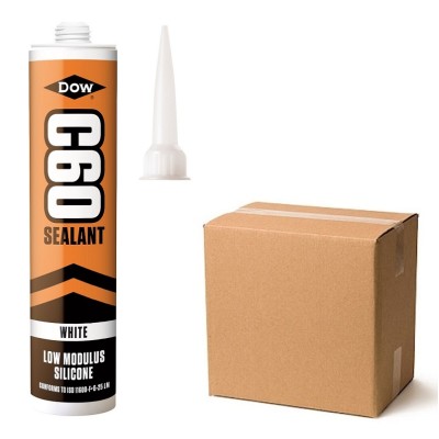 Dow Dowsil C60 Low Modulus Silicone Sealant Coloured Trade Box 20