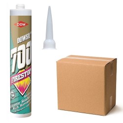 Dow Dowsil Firestop 700 Silicone Sealant Black Grey White Box 12
