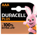 DURACELL Plus AAA + 100% Extra Life Battery 4 Pack S18707