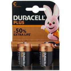 DURACELL Plus 50% More Power Size C Battery Twin Pack DURCK2P