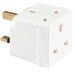 Elpine Benross 2 way 13A socket Electric Wall Plug Adaptor 451202