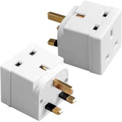 Elpine Benross 2 way 13A socket Electric Wall Plug Adaptor 451202