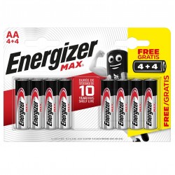 Energizer Max AA Battery LR6 Batteries 8 Pack XMS23BATTAA