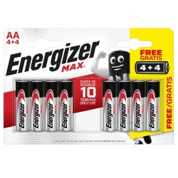 Energizer Max AA Battery LR6 Batteries 8 Pack ENGMAXPAA8