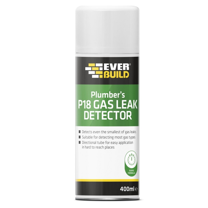 Everbuild P18 Plumbers Gas Leak Detector Spray 400ml P18GASLEAK