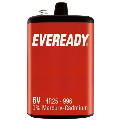 Eveready PJ996 4R25 Heavy Duty 6V 996 Lantern Battery S4683