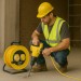 Faithfull 110 Volt Electric Cable Reel Drum Twin Socket 50m 110v FPPCR50ML