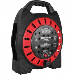 Faithfull FPPCR10MSE Slim Body Electric Cable Reel 10m