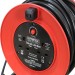 Faithfull Electric 25m Open Cable Reel Drum Twin Socket FPPCR25M