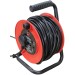 Faithfull Electric 25m Open Cable Reel Drum Twin Socket FPPCR25M