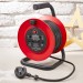 Faithfull Electric Cable Reel Drum Twin Socket 20m FPPCR20M