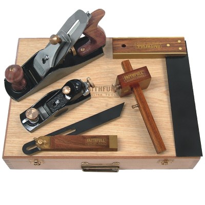 Faithfull Faicarpset Woodworking Plane Measuring Marking 5pc Set