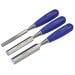 Faithfull FAIWCBS3BC Blue Wood Chisel 3pc Set XMS25CHISEL3