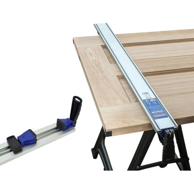 Faithfull FAIWTCG50 1250mm Cutting Guide Rail Clamping Straight Edge