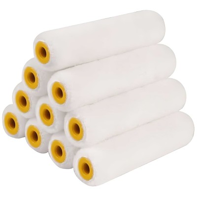 Faithfull Mini Radiator Medium Pile Paint Roller Refills 100mm 10pk FAIRMINI10M
