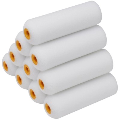 Faithfull Mini Radiator Smooth Foam Paint Roller Refills 100mm 10pk FAIRMINI10F