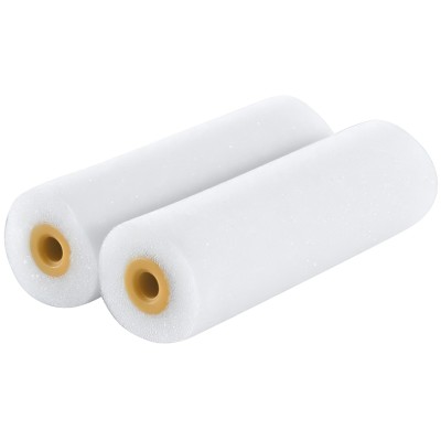 Faithfull Mini Radiator Smooth Foam Paint Roller Refills 100mm 2pk FAIRMINI2F 