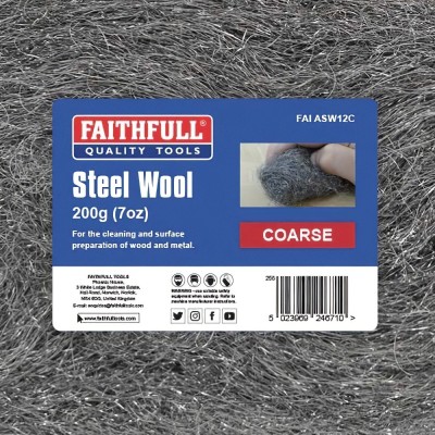 Faithfull Steel Wool Coarse Grade 200g FAIASW12C