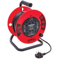 Faithfull FPPCR20240 20m Electric Cable Reel 13A 240v XMS25CR20M Faithfull FPPCR20240 20m Electric Cable Reel 13A 240v XMS25CR20M