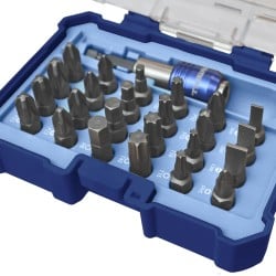 Faithfull FAISBSET25 Screwdriver Bit Set Quick Holder