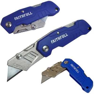 Faithfull FAITKLBN Folding Lock Back Utility Knife