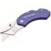 Faithfull Hi-Vis Folding Belt Clip Lock Back Utility Knife Blue Green Red Yellow XMS25UTILHV