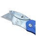 Faithfull FAITKNUTIL Folding Belt Clip Lock Back Utility Knife Blue