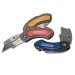 Faithfull FAITKUTILITY Folding Lock Back Utility Knife Red Orange Blue