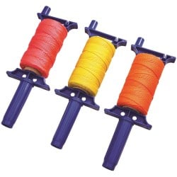 Faithfull Hi-Vis Bricklayers Brick Line On Dispenser Reel 100m FAIBLDISPHD