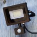 Faithfull SMD LED Floodlight 30W Security Light inc PIR FPPSLWM30S