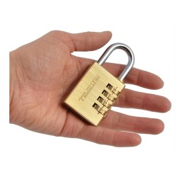 Faithfull 38mm Brass Combination Padlock FAIPLB38COM