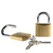 Faithfull Same Key Brass Keyed Alike Padlocks Twin Pack FAIPLB40KA