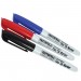 Faithfull Fine Tip Permanent Black Red Blue Marker Pen 3pk FAIFTMMIX3