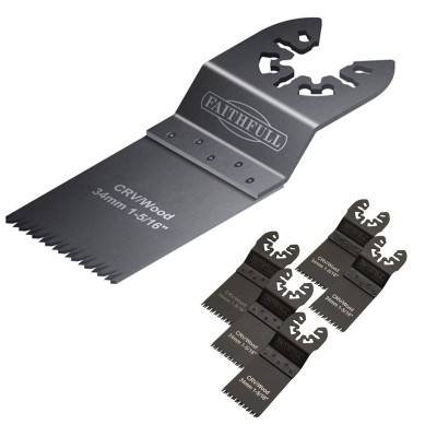 Faithfull FAIMFW34B Multi Tool Function Wood Saw Blade 34mm 5pk