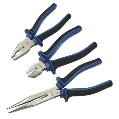 Faithfull Side Cutter Long Nose Combination Plier Set FAIPLSET3LN