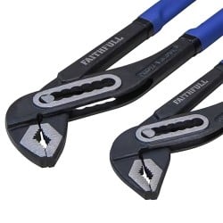 Faithfull Waterpump Water Pump Plier Twin Pack FAIPLWPTWIN