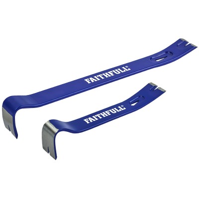 Faithfull Utility Pry Bar Nail Bar Twin Pack FAIUBARS