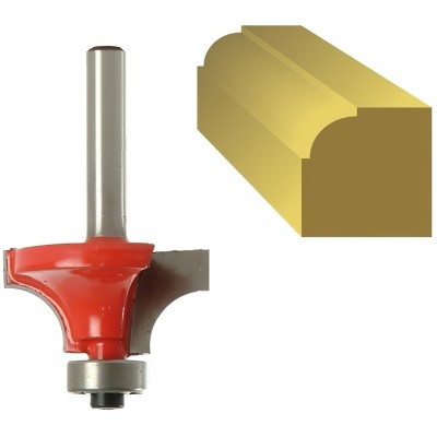 Faithfull FAIRB32 Ovolo Router Bit TCT 16.5mm Radius 9.5mm 1/4 inch Shank 