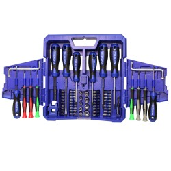 Faithfull Wall Mount or Carry Mixed Screwdriver Tool Kit Set FAISDSET63