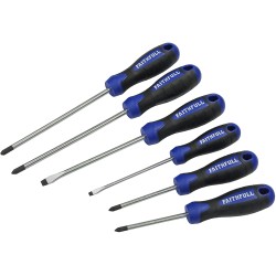 Faithfull 6pc Soft Easy Grip Screwdriver Set FAISDSET6PRO
