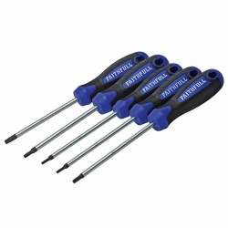 Faithfull 5pc Soft Easy Grip Star Torx Screwdriver Set FAISDTSET5