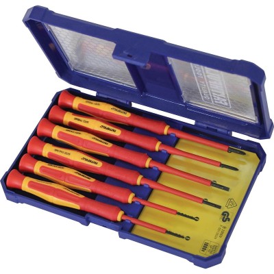 Faithfull Precision VDE Electrical Screwdriver 6pc Set FAISDVDEMINI