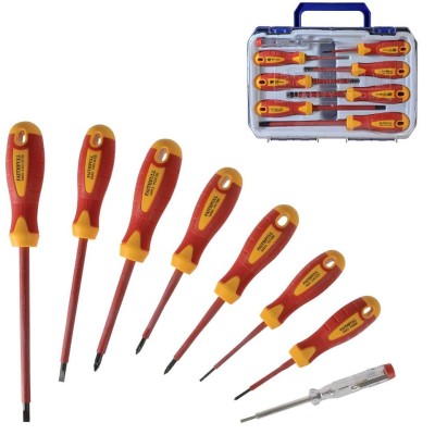 Faithfull VDE Electrical Screwdriver 8 Piece Set FAISDVDESET8