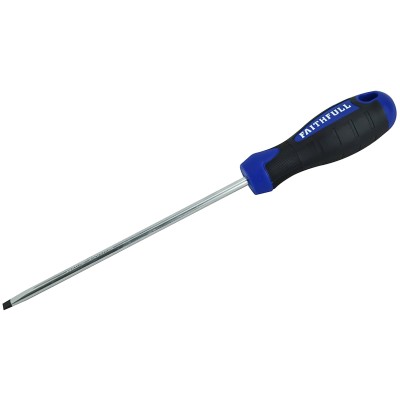 Faithfull Soft-Grip Slotted Parallel Screwdriver 150mm 5.5mm FAISDP150