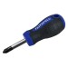 Faithfull Soft-Grip Pozi Drive Screwdriver PZ2 Stubby FAISDPZ2S