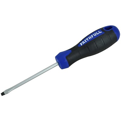 Faithfull Easi-Grip Slotted Flared Screwdriver 100mm 5.5mm FAISDF100