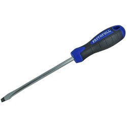 Faithfull Soft-Grip Slotted Flared Screwdriver 200mm 10mm FAISDF200