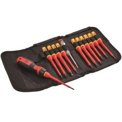 Faithfull Quick Change Interchangeable VDE Screwdriver 13pc Set XMS24VDEKIT