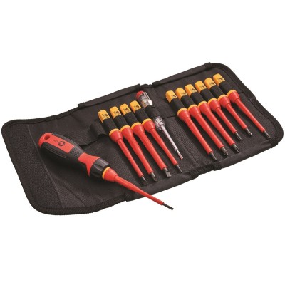 Faithfull Quick Change Interchangeable VDE Screwdriver 13pc Set XMS24VDEKIT